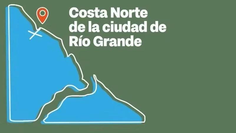 Mapa del sitio sensible Costa Norte de la ciudad de Río Grande