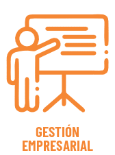 Gestion empresarial icono web